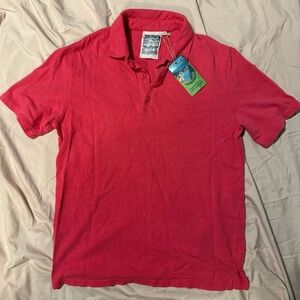 Jungmaven Hemp Polo Shirt Pink